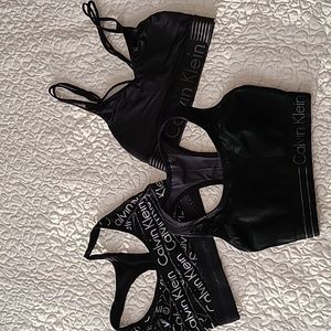 Calvin Klein women' s bras   Lot of 3/  size small black